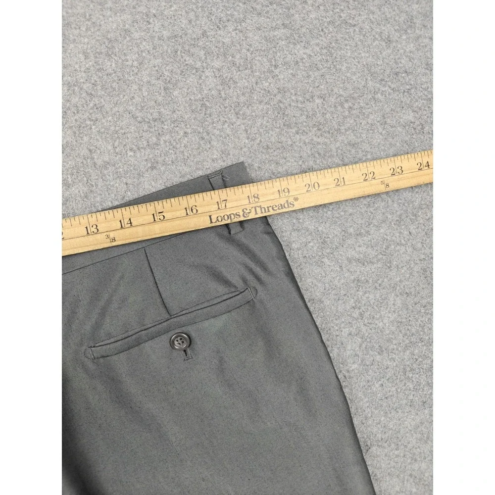 Dolce Vita Suit Mens 44L 38x30 Gray Polyester Viscose 2 Piece Classic Fit Italy